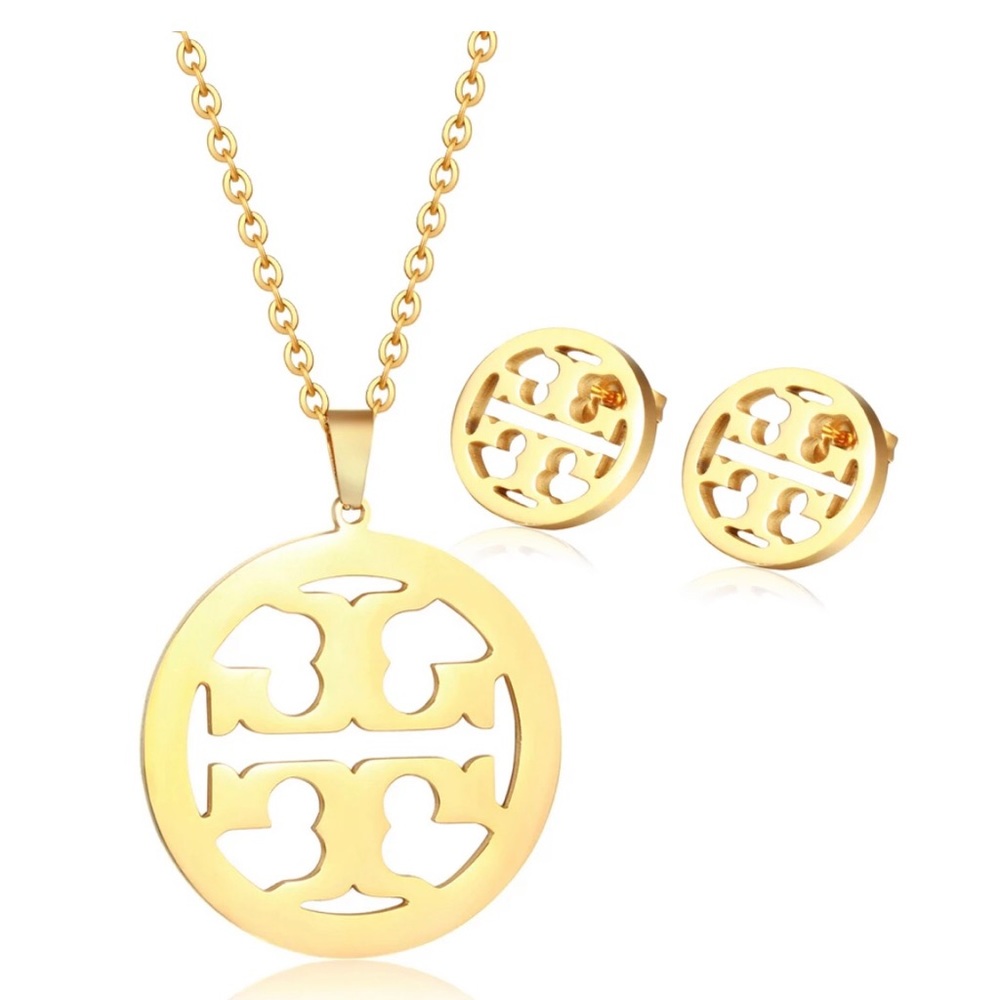 Designer Inspired Womens Fashion Necklace and Earring Set